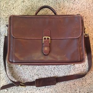Coach Briefcase Brown Leather